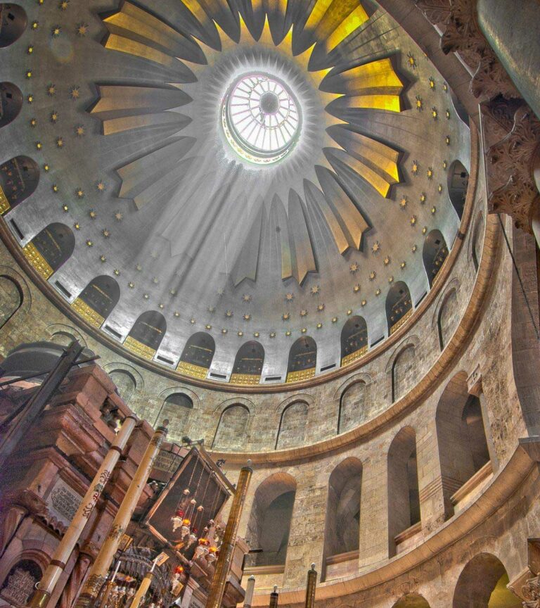 The dome of a Christian Chapel in Israel.