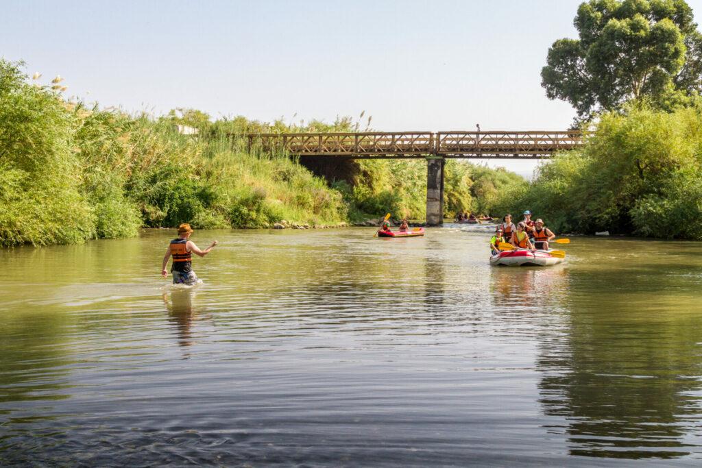 Rafting on the Jordan River in Israel