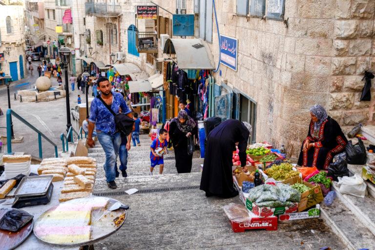 Daily,Life,At,Old,City,Of,Bethlehem,,Palestinian,Territories.,September